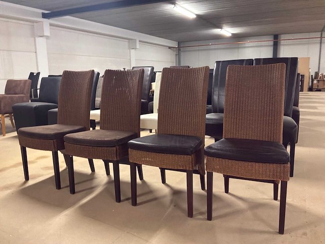 Loom capri eetkamerstoel (4x) - afbeelding 3 van  11