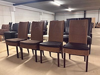 Loom capri eetkamerstoel (4x) - afbeelding 3 van  11