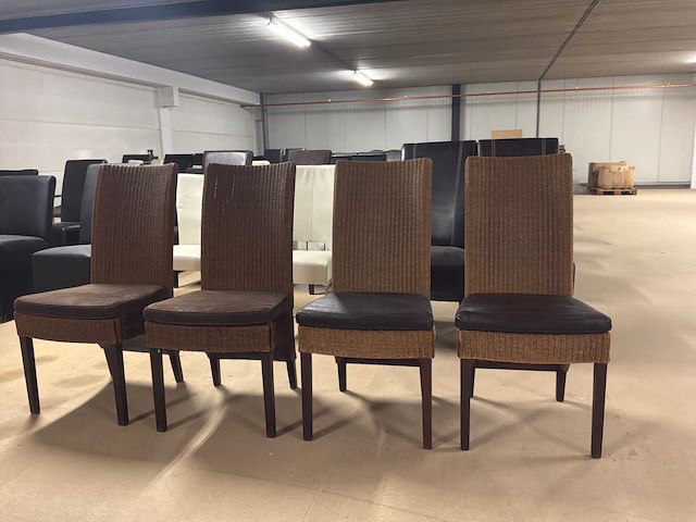 Loom capri eetkamerstoel (4x) - afbeelding 8 van  11