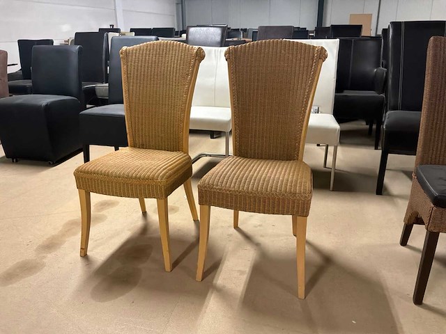 Loom eetkamerstoel (2x) - afbeelding 6 van  11