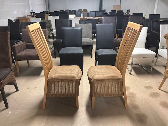 Loom eetkamerstoel (2x) - afbeelding 6 van  8