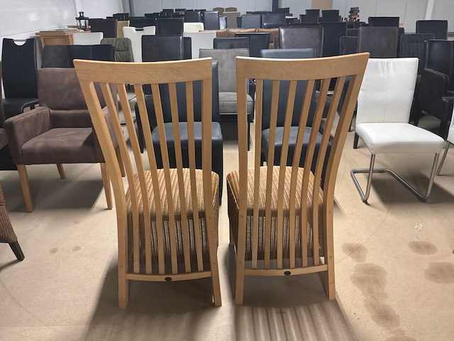 Loom eetkamerstoel (2x) - afbeelding 7 van  8