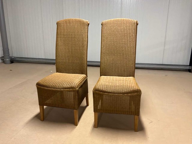 Loom eetkamerstoel (2x) - afbeelding 6 van  11