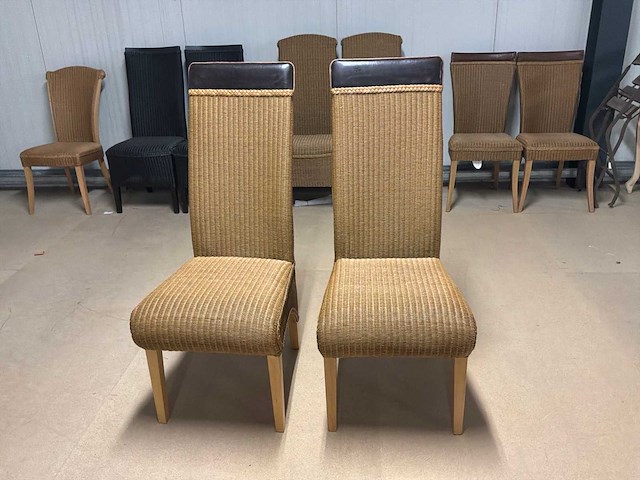 Loom eetkamerstoel (2x) - afbeelding 6 van  10