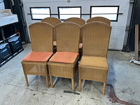 Loom furniture eetkamerstoel (6x) - afbeelding 1 van  5