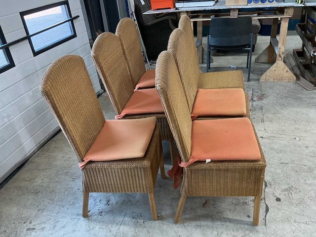 Loom furniture eetkamerstoel (6x) - afbeelding 3 van  5