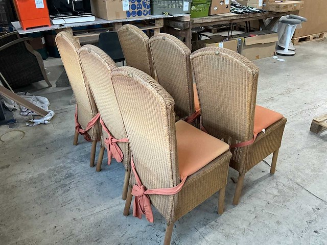 Loom furniture eetkamerstoel (6x) - afbeelding 4 van  5