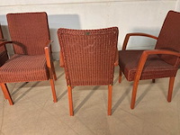 Loom rotan eetkamerstoel (6x) - afbeelding 10 van  11