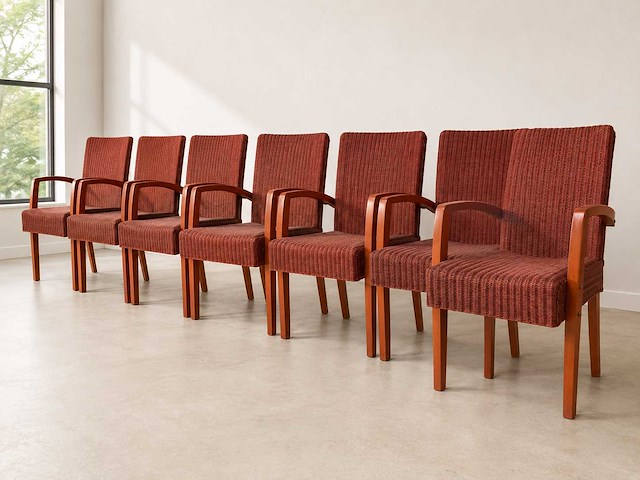 Loom rotan eetkamerstoel (6x) - afbeelding 1 van  11
