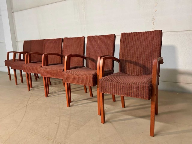 Loom rotan eetkamerstoel (6x) - afbeelding 3 van  11