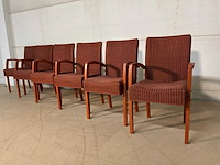Loom rotan eetkamerstoel (6x) - afbeelding 4 van  11