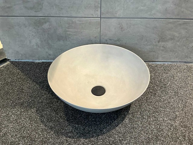 Looox - betonlook waskom 40 cm - afbeelding 2 van  8