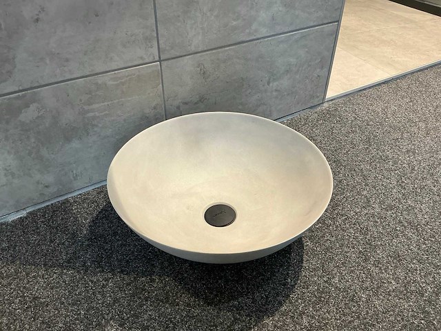 Looox - betonlook waskom 40 cm - afbeelding 3 van  8