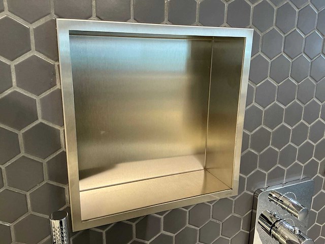 Looox - box30 - rvs inbouwnis 30 x 30 cm - afbeelding 3 van  6