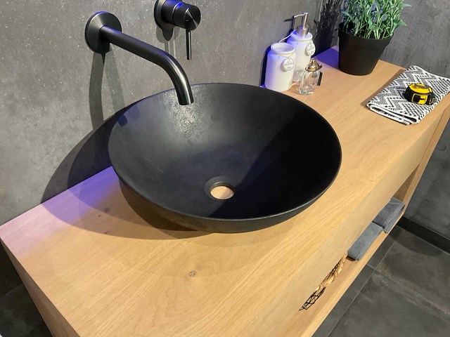 Looox - ceremic raw - waskom 40 cm - afbeelding 2 van  4