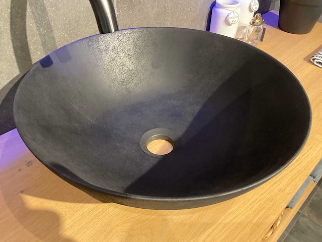 Looox - ceremic raw - waskom 40 cm - afbeelding 3 van  4