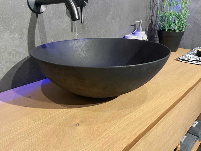 Looox - ceremic raw - waskom 40 cm - afbeelding 4 van  4