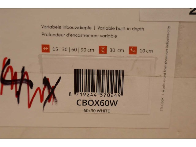 Looox - colour box - - badkamer opberg inbouwnis - afbeelding 2 van  4