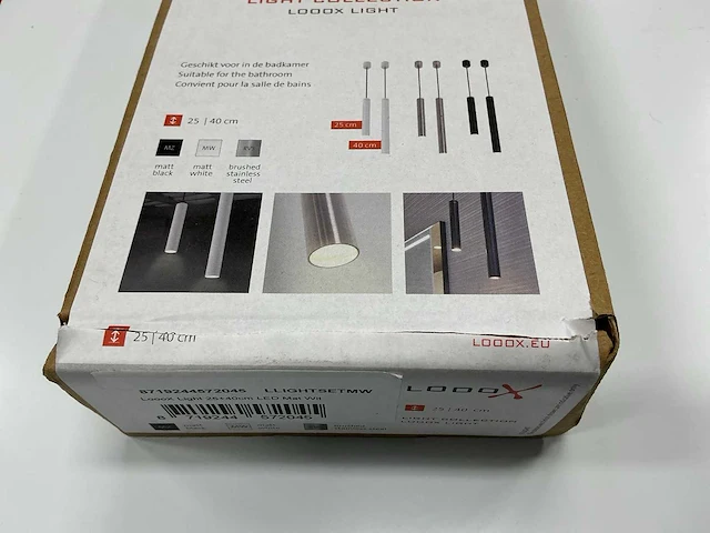 Looox - light collection led hanglampenset - badkamer lampen 25 - 40 cm - afbeelding 4 van  5