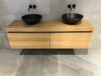 Looox - wood - badmeubelset 160 cm - afbeelding 5 van  17