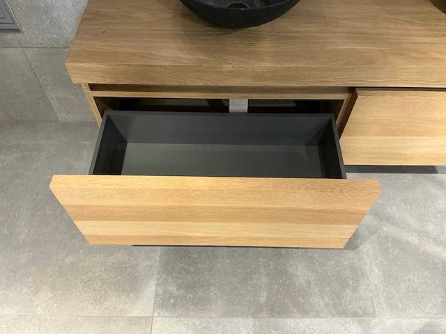Looox - wood - badmeubelset 160 cm - afbeelding 7 van  17