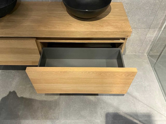 Looox - wood - badmeubelset 160 cm - afbeelding 8 van  17