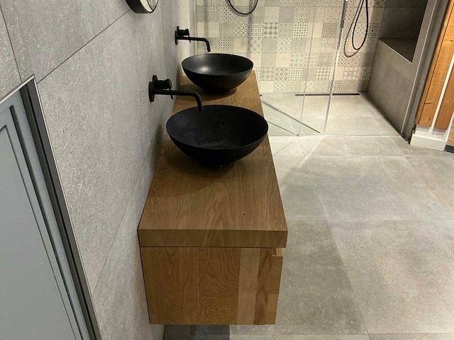 Looox - wood - badmeubelset 160 cm - afbeelding 17 van  17