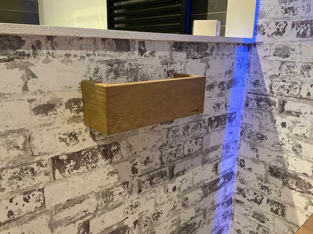 Looox - wooden shelf - wandplak 30 cm - afbeelding 1 van  5