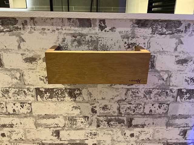 Looox - wooden shelf - wandplak 30 cm - afbeelding 2 van  5