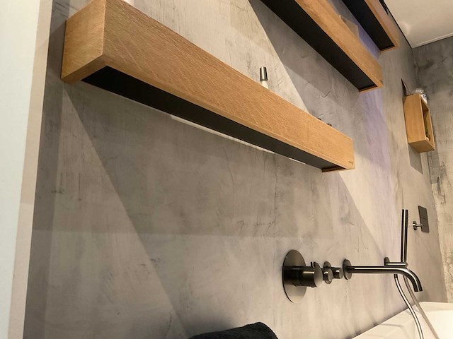 Looox - wooden shelf box 90 cm (3x) - afbeelding 4 van  5