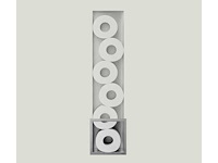 Looox closed cl1 inbouw rvs toiletrolhouder (4x) - afbeelding 1 van  4