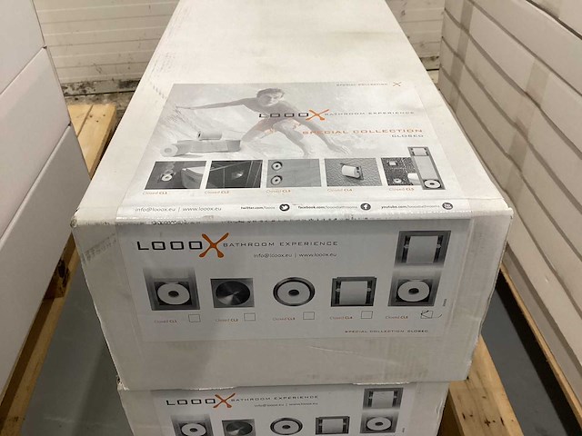 Looox closed cl5 rvs inbouw rvs toiletrol en reserverolhouder - afbeelding 1 van  3