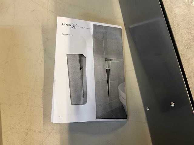 Looox closed inbouw reserve toiletrolhouder - afbeelding 2 van  2