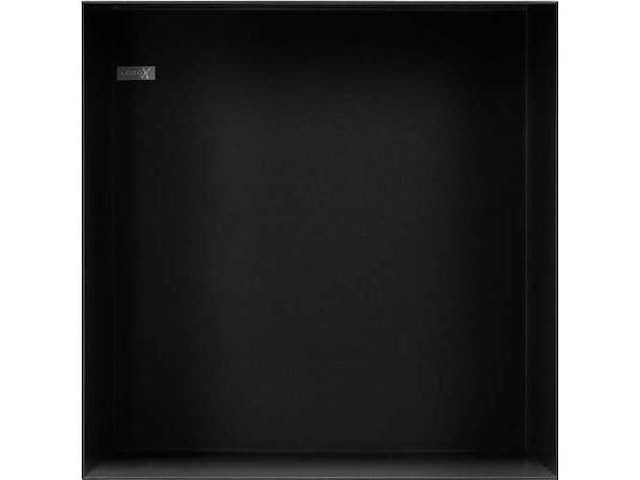 Looox colour box in- en opbouwnis 30 x 30 cm mat zwart - afbeelding 1 van  3