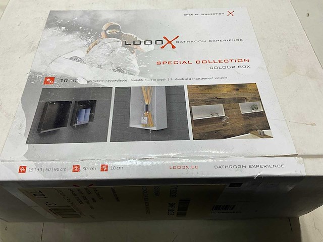 Looox colour box in- en opbouwnis 60 x 30 cm anthraciet - afbeelding 1 van  5