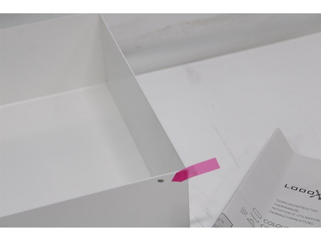 Looox colour box inbouwnis 60x30x10cm rvs wit mat - afbeelding 4 van  4