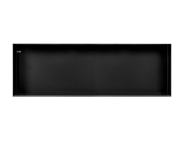 Looox colour box inbouwnis 90x30x10cm rvs zwart mat - afbeelding 1 van  1