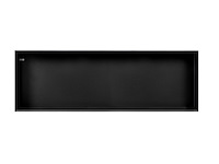 Looox colour box inbouwnis 90x30x10cm rvs zwart mat - afbeelding 1 van  1