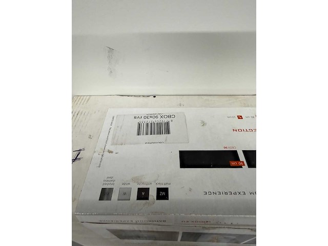 Looox colour box nis voor in- en opbouw 90x10x30 cm rvs - afbeelding 2 van  2