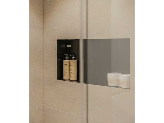 Looox colour box nis voor inbouw en opbouw 60x10x30 cm mat zwart - afbeelding 1 van  5