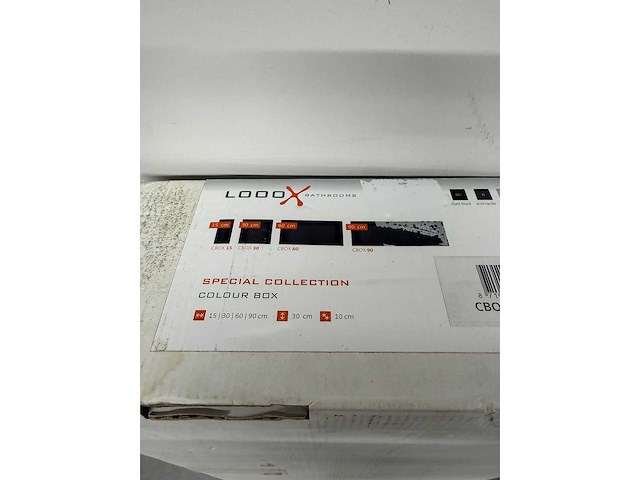 Looox colour box nis voor inbouw en opbouw 60x10x30 cm mat zwart - afbeelding 4 van  5