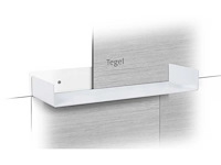 Looox inbouwplank 80cm - rvs mat zwart (4x) - afbeelding 3 van  3