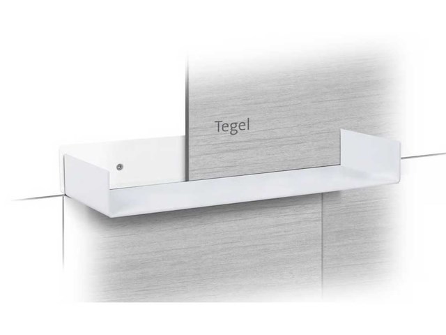 Looox inbouwplank 80cm - rvs wit (3x) - afbeelding 1 van  2