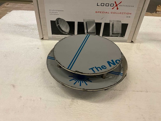 Looox rvs ontluchtingsrootser 150 mm - afbeelding 2 van  3
