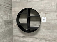 Looox wooden box round 50cm wandrek - afbeelding 1 van  2