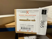 Looox wooden shelf box 30cm - afbeelding 3 van  4