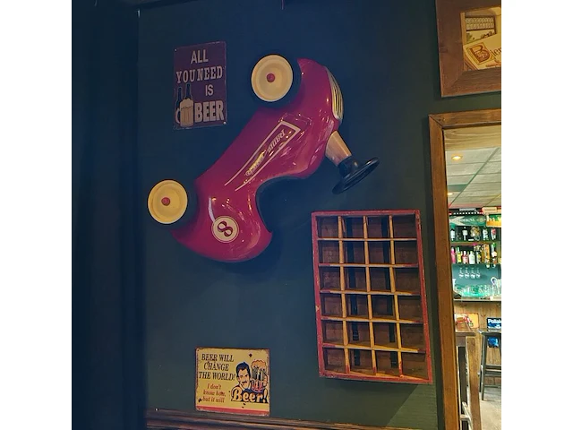 Loop autootje met coca cola krat - afbeelding 1 van  4