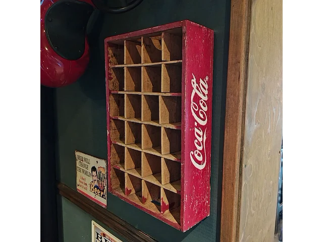 Loop autootje met coca cola krat - afbeelding 3 van  4