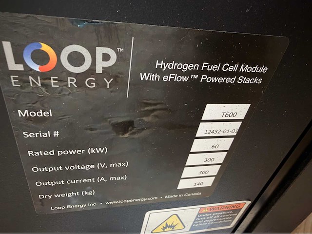 Loop energy t600 waterstof brandstofcelmodule 60kw - afbeelding 12 van  16