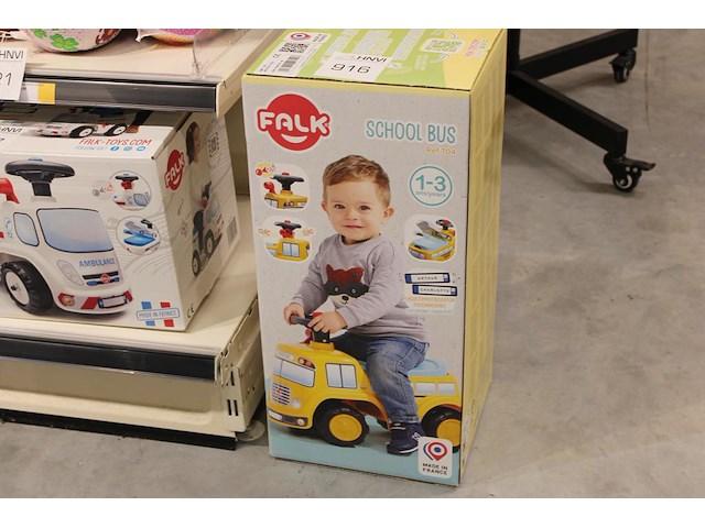 Loopwagen falk type schoolbus. - afbeelding 1 van  2
